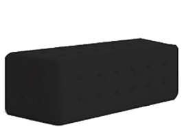 OTTOMAN GLAMREC BLACK